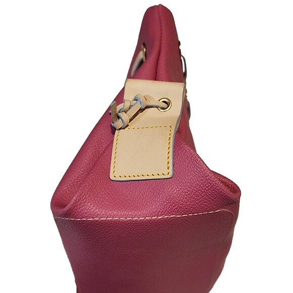 DOONEY & BOURKE Hot Pink MADE IN USA Leather Tassel Tote Crossbody bag vintage - Picture 16 of 16